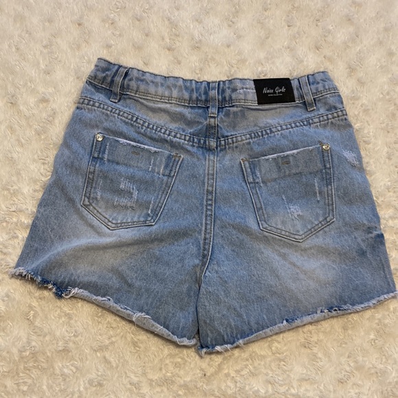 Girls High Waisted jean shorts - Picture 2 of 4